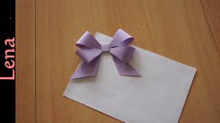 𝗞𝗿𝗲𝗮𝘁𝗶v𝗲 𝗧𝗶𝗽𝗽𝘀 v𝗼𝗻 𝗟𝗲𝗻𝗮  Papier Schleife basteln um Geschenke einzupacken  paper bow to wrap gifts [upl. by Elspeth649]