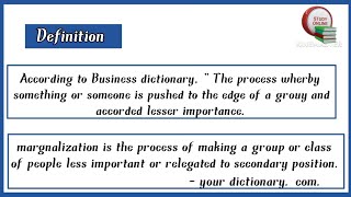 marginalization  characteristics of marginalization definition of marginalization bed notes [upl. by Ethbin]