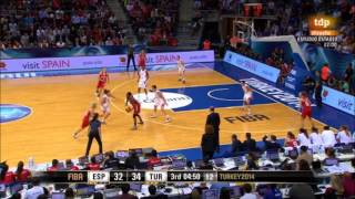 Mundial de baloncesto femenino 2014 Semifinal EspañaTurquía [upl. by Burnley]