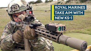 Exclusive Royal Marines hit the range with new KS1 assault rifle [upl. by Siravrat839]