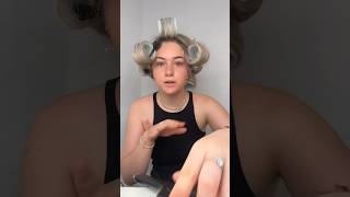 Les bigoudis 🫣 hair haircare hairstyle hairroller hairstyles grwm grwmhair [upl. by Enelhtak]