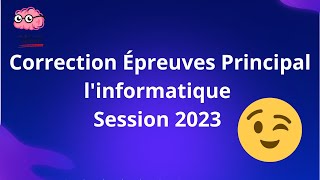 Correction Bac 2023 Programmation Bac Informatique [upl. by Yrakcaz]