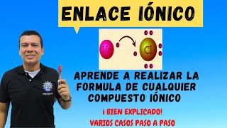 ENLACE IONICO Enlace químico como hallar la formulas de los compuestos iónicos [upl. by Stoll]