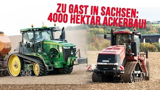 Agrargenossenschaft Grünlichtenberg Landwirtschaft auf 4000ha Claas Xerion John Deere 8RT Kelly [upl. by Grew]