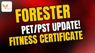 Forester PETPST UPDATE Fitness certificate [upl. by Holub448]