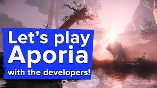 Lets Play Aporia Beyond the Valley with the developers [upl. by Cointon]