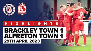 HIGHLIGHTS Brackley Town 1  1 Alfreton Town [upl. by Nalorac]