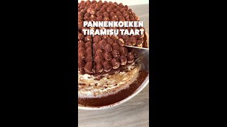 Pannenkoeken Tiramisu Taart 🥞 shorts pannenkoeken koken [upl. by Anneiv]