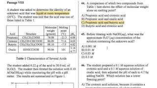 MCAT 2015 Chemistry Tutorial 3 Titration Passage  CurveSetter Tutoring [upl. by Avehstab]