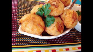 Boulettes digname  Yam Balls  Croquettes digname [upl. by Nahtnanhoj867]