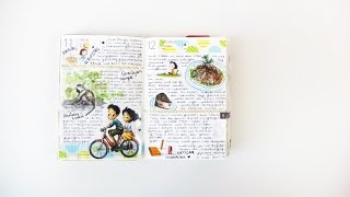 Illustrated Daily Journal Hobonichi 2015 [upl. by Iggep156]