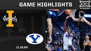 Idaho vs BYU Game Highlights  202425 Big 12 Mens Basketball [upl. by Sonja]