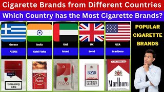 Cigarette Brands from Different Countries  Which Country has the Most Cigarette Brands [upl. by Kuth]