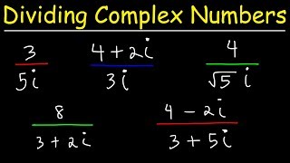 Dividing Complex Numbers [upl. by Sivrep]