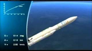 Ariane 5 V201 Rocket Launch Of NILESAT 201 for Nilesat and RASCOMQAF1R satellite for RascomStarQAF [upl. by Audie]