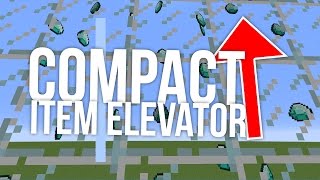 How to Build a Compact Item Elevator in Minecraft [upl. by Kiraa163]