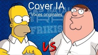 Homer Simpson vs Peter Griffin Épicas Batallas de rap del Frikismo Cover IA Voces originales [upl. by Atineg621]