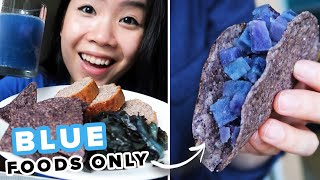 I Only Ate Blue Foods For 24 Hours [upl. by Pendleton]