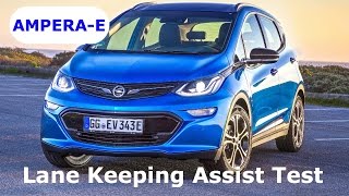 Opel Amperae lane keeping assist test [upl. by Nylemaj543]