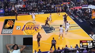 WERE NOT EVEN TRYING SMH AyoTankk Reacts to Los Angeles Lakers vs Phoenix Suns Full Game Highlights [upl. by Taub]