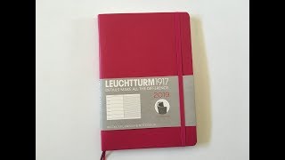 Leuchtturm 1917 Weekly Planner Notebook Review Pros Cons and Pen Test [upl. by Ondrej]