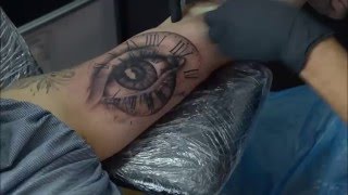 Time lapse eye tattoo [upl. by Viv]