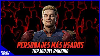 🏆 PERSONAJES MÁS USADOS DE LOS 100 MEJORES DEL RANKING 🏆 [upl. by Lorrin107]