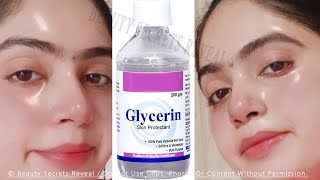 Shocking Uses of Glycerin That Make Your Face Crystal Clear Young Tight Spotless amp Scar Free [upl. by Neroc]