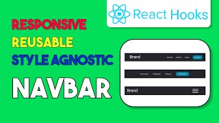 React Navbar CREATING A RESPONSIVE NAVBAR [upl. by Alyehc176]