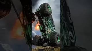 Grave Digger Monster Truck Insane Fire Melbourne Australia 2022 [upl. by Naenaj598]