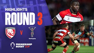 Gloucester v Harlequins  HIGHLIGHTS  Tight Battle At Kingsholm  Premiership Cup 202324 [upl. by Gable]