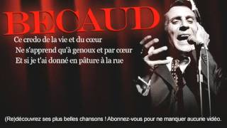 Gilbert Bécaud  Je tai ouvert les yeux  Paroles Lyrics [upl. by Averyl]