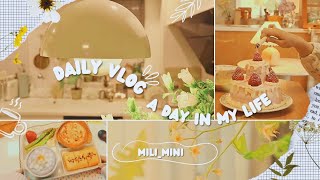 vlog●◡●Daily life of cooking🍳Cloud egg tomato pastadoublelayer strawberry cream🍓 vlog [upl. by Richardson]