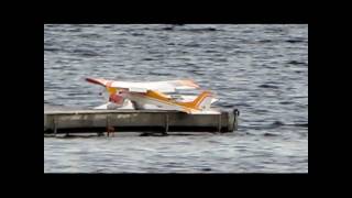 rc plane landing on carrier [upl. by Lindemann]