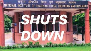 Breaking News🔴Govt of India decides to close down NIPER PHARMA MBA [upl. by Ziguard976]