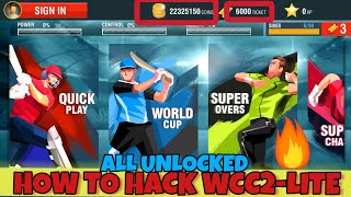 WCC LITE VERSION HACKED AND UNLIMITED COIN AND TICKET [upl. by Ettenig]