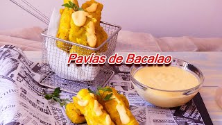 BACALAO REBOZADO Las famosas Pavías CRUJIENTES🐟  TAPA SEVILLANA [upl. by Karmen]