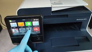 HOW TO FACTORY RESET XEROX WORKCENTRE 6515 [upl. by Anaeirb]