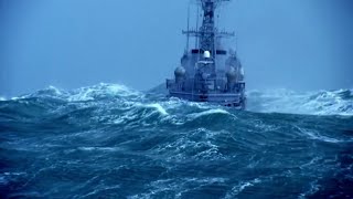 Warship  Heavy Sea Big Waves Storm Official Video [upl. by Flyn]