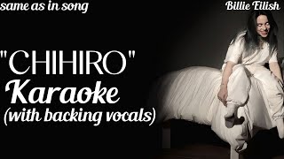 Karaoke  Chihiro Billie Eilish with backing vocals same as in song instrumental [upl. by Casilda104]