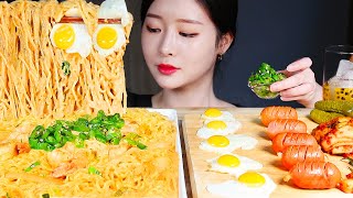 틈새라면 투움바  새우 청양고추 후라이 소세지 먹방  THE SPICIEST RAMYUN TOOWOOMBA 🔥 SPICY PEPPERS amp SAUSAGE MUKBANG [upl. by Nollahs]