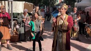 El rei Jaume inaugura el Mercat Medieval de Salou [upl. by Ahseihs124]