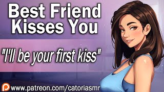 ASMR  Best Friend Gives You Your First Kiss Friends to Lovers Roleplay Kisses [upl. by Ahsieyk]