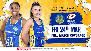 FULL MATCH  Team Bath v Saracens Mavericks  Netball Super League 2023 [upl. by Orianna171]