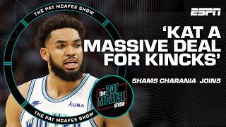 The Knicks got it done  Shams Charania on MASSIVE trade to acquire KAT  The Pat McAfee Show [upl. by Soulier]