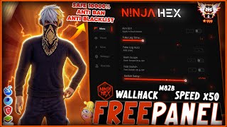 FREE PANEL PC GRATIS OB46 WALLHACK  SPEED  SNIPER LIFETIME FREE FIRE 🎁 ANTI BAN 100  NINJA HEX [upl. by Duong]