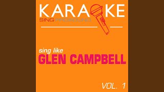 The Hand That Rocks the Cradle In the Style of Glen Campbell Karaoke with Background Vocal [upl. by Anzovin]