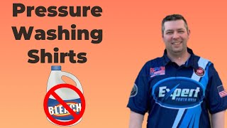 Pressure Washing Shirts  Best Bleach Proof Shirts  100 Polyester Shirts [upl. by Neevan157]