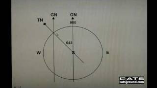 CATS ATPL GNAV Grid Navigation Question 1 [upl. by Gehman529]