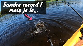 SANDRE RECORD ET SILURES GÉANTS A CÔTÉ DE MON KAYAK [upl. by Seale]